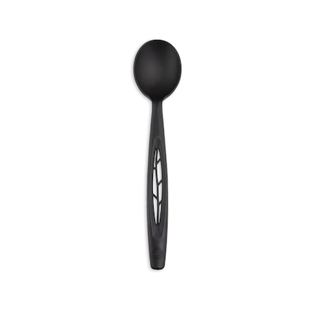 Stalk Market CPLA Compostable Heavy Weight 6.5 in. Spoon, Black, 1000PK CPLA-003-B